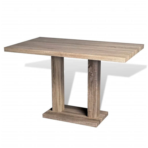 vidaXL Dining Table MDF Oak Look