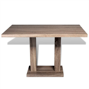 vidaXL Dining Table MDF Oak Look
