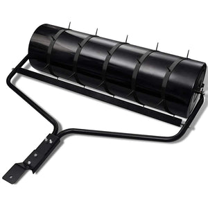 Lawn Roller with 5 Spikes 30 cm Black