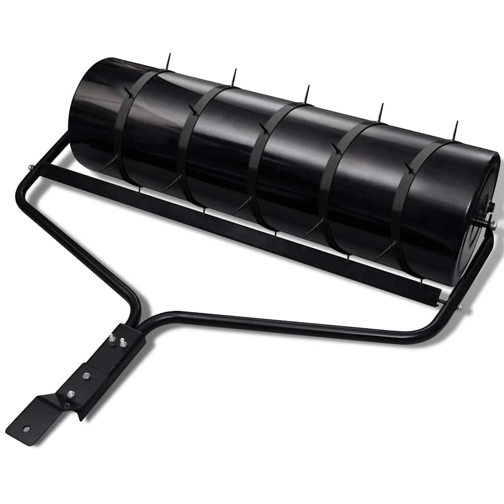 Lawn Roller with 5 Spikes 30 cm Black