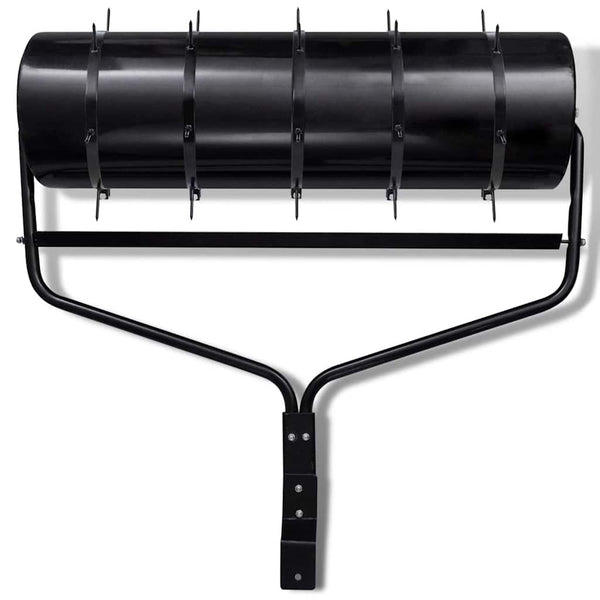 Lawn Roller with 5 Spikes 30 cm Black