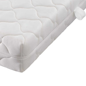 vidaXL Bed with Mattress Black Metal 180x200 cm