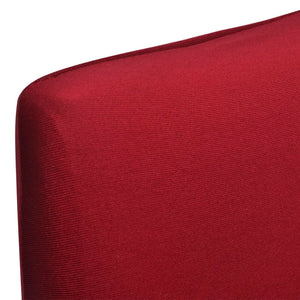 6 Pcs. Bordeaux Chair Covers Straight Stretchable