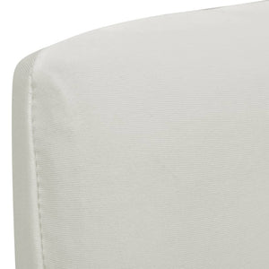 6 Pcs. Cream Chair Covers Straight Stretchable