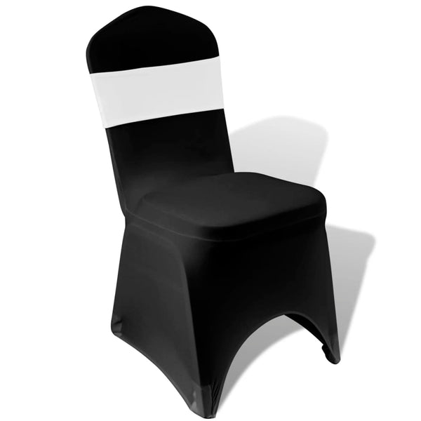 25 x Chair Sashes Stretch Bands + Diamond Buckle white
