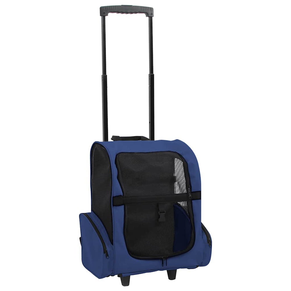 vidaXL 3-in-1 Foldable Pet Stroller Blue