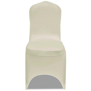 50 x Chair Cover Stretch Cover Cream