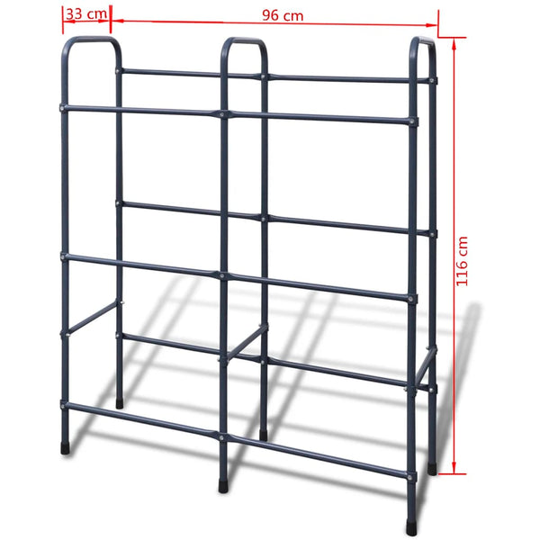 Steel shelf for 6 crates