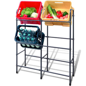 Steel shelf for 6 crates
