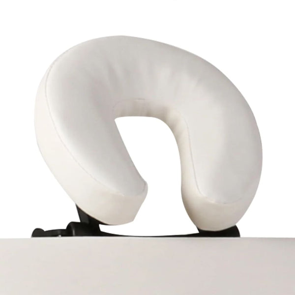 Massage Table with Aluminum Frame, Foldable 3-Zone Cream-White