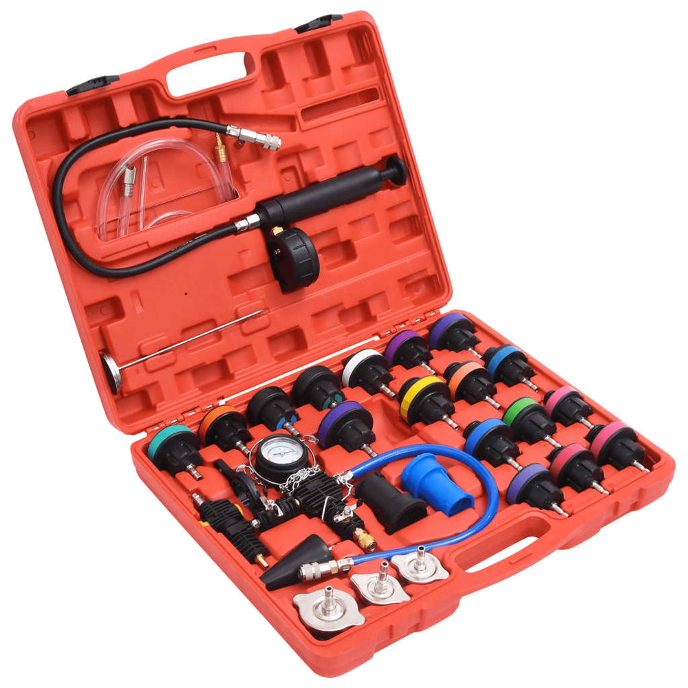 vidaXL 28-piece Cooling System Pressure Test Kit