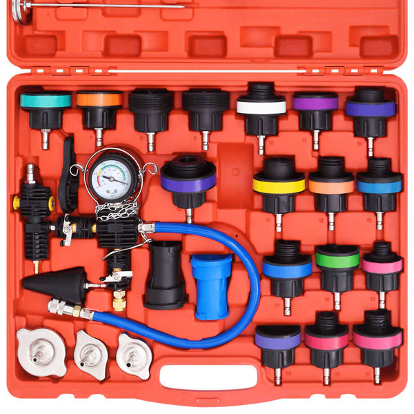 vidaXL 28-piece Cooling System Pressure Test Kit