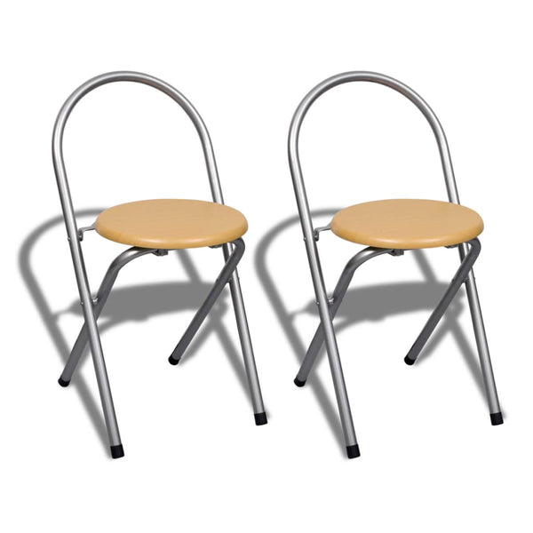 Foldable kitchen table with 2 chairs for breakfast