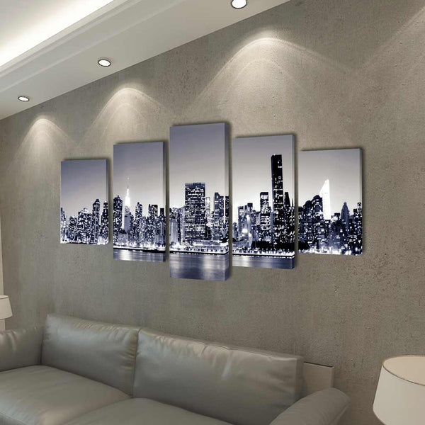Pictures Decoration Set monochrome New York 100 x 50 cm