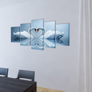 Pictures Decoration Set Swan 100 x 50 cm