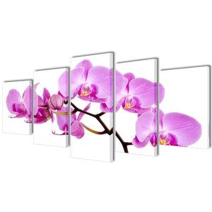 Pictures Decoration Set Orchid 200 x 100 cm