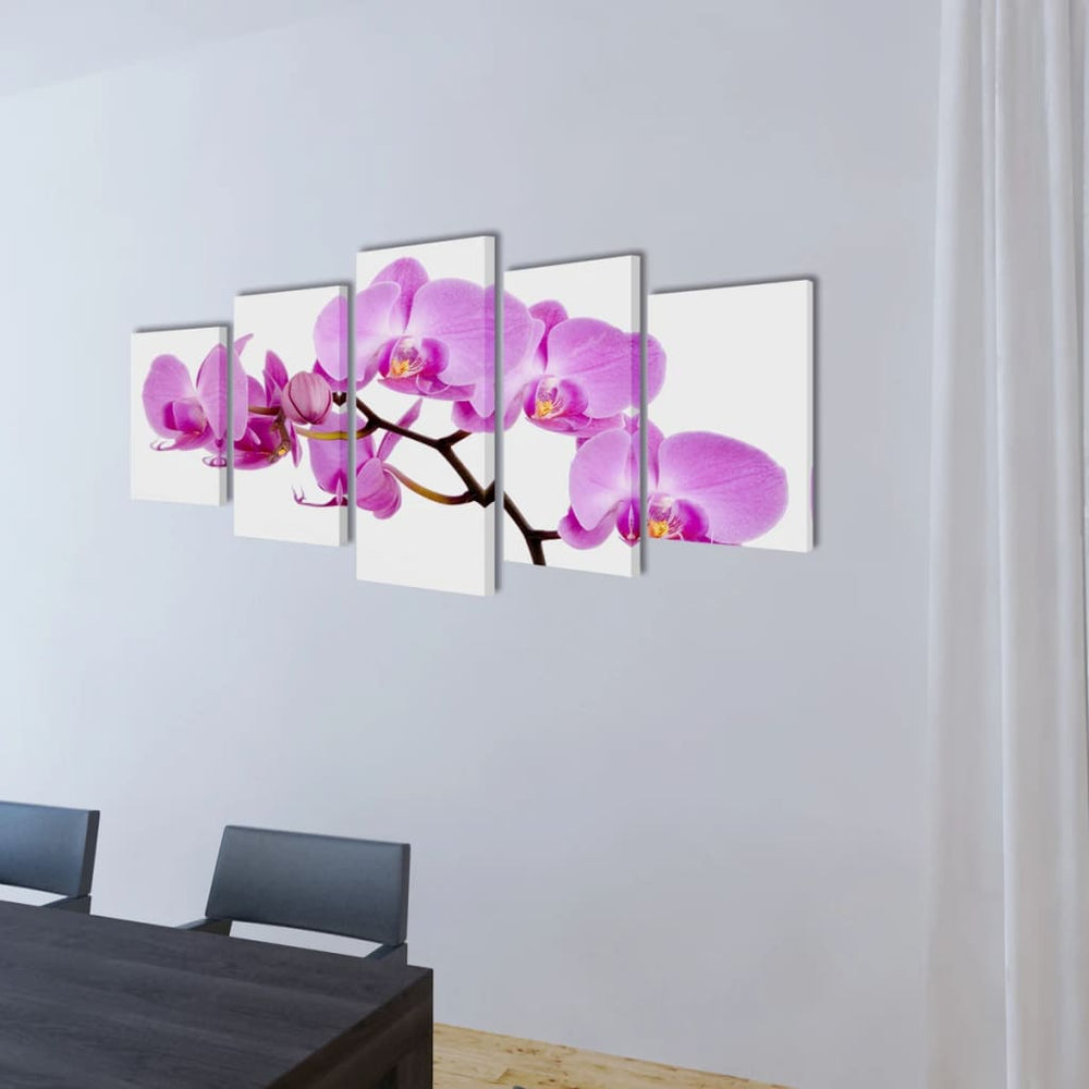 Pictures Decoration Set Orchid 200 x 100 cm