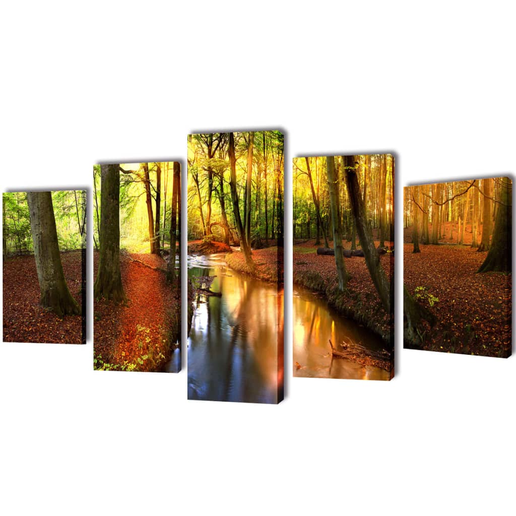 Picture Decoration Set Forest 200 x 100 cm