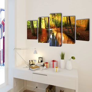 Picture Decoration Set Forest 200 x 100 cm