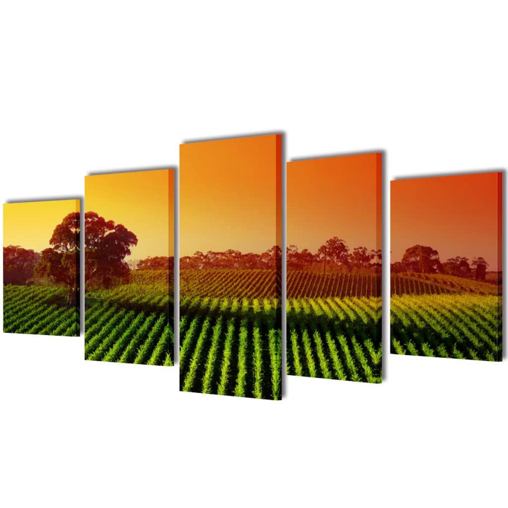 Pictures Decoration Set Agriculture 100 x 50 cm