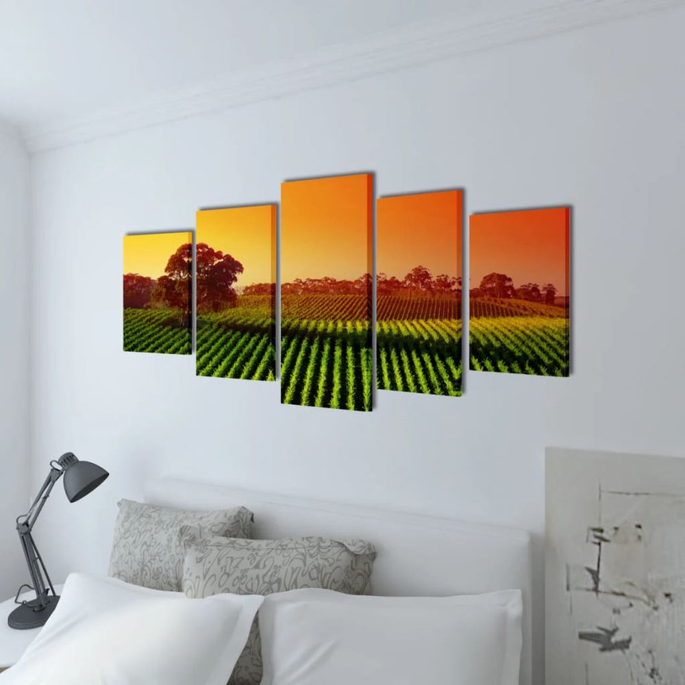 Pictures Decoration Set Agriculture 100 x 50 cm