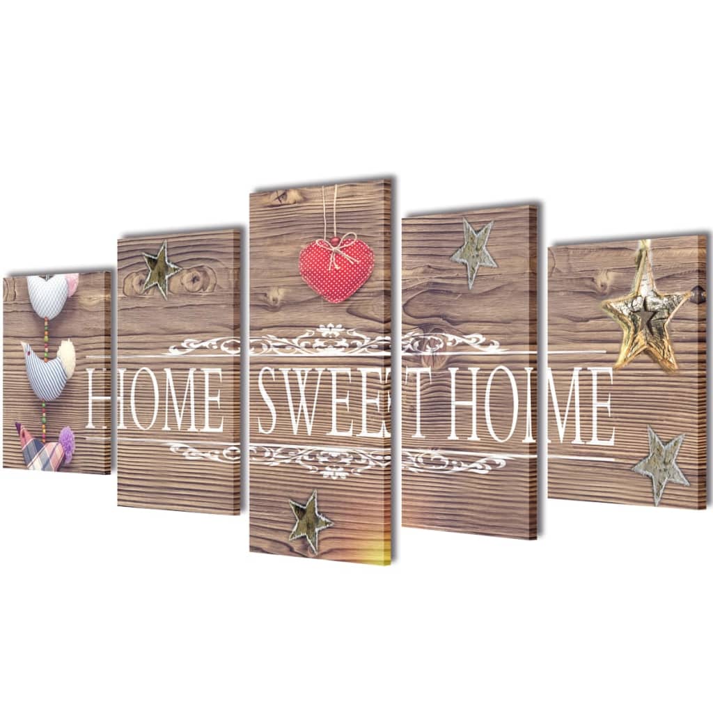 Picture Decoration Set Home Sweet Home 200 x 100 cm
