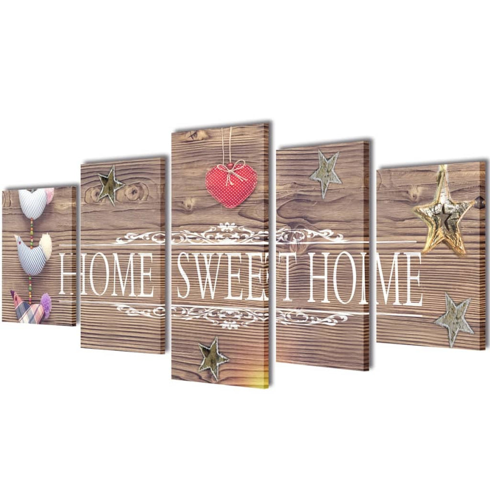 Picture Decoration Set Home Sweet Home 200 x 100 cm