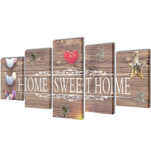 Picture Decoration Set Home Sweet Home 200 x 100 cm
