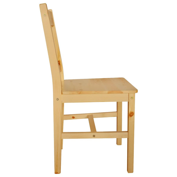 vidaXL Dining Chairs 2 pcs. Pine Wood