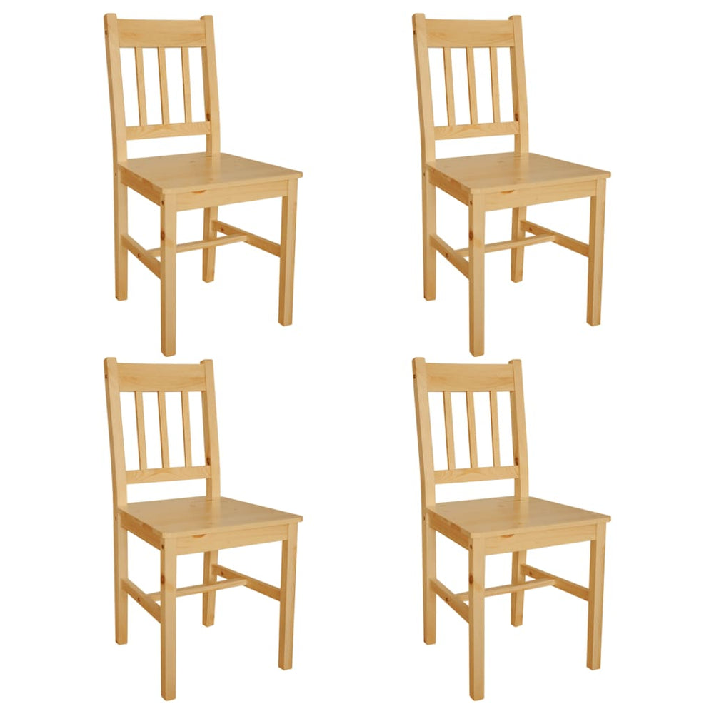 vidaXL Dining Chairs 4 pcs. Pine Wood