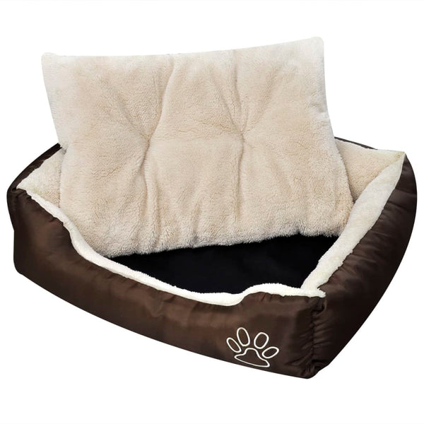 vidaXL Warm Dog Bed with Cushion M