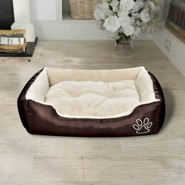 vidaXL Warm Dog Bed with Cushion M