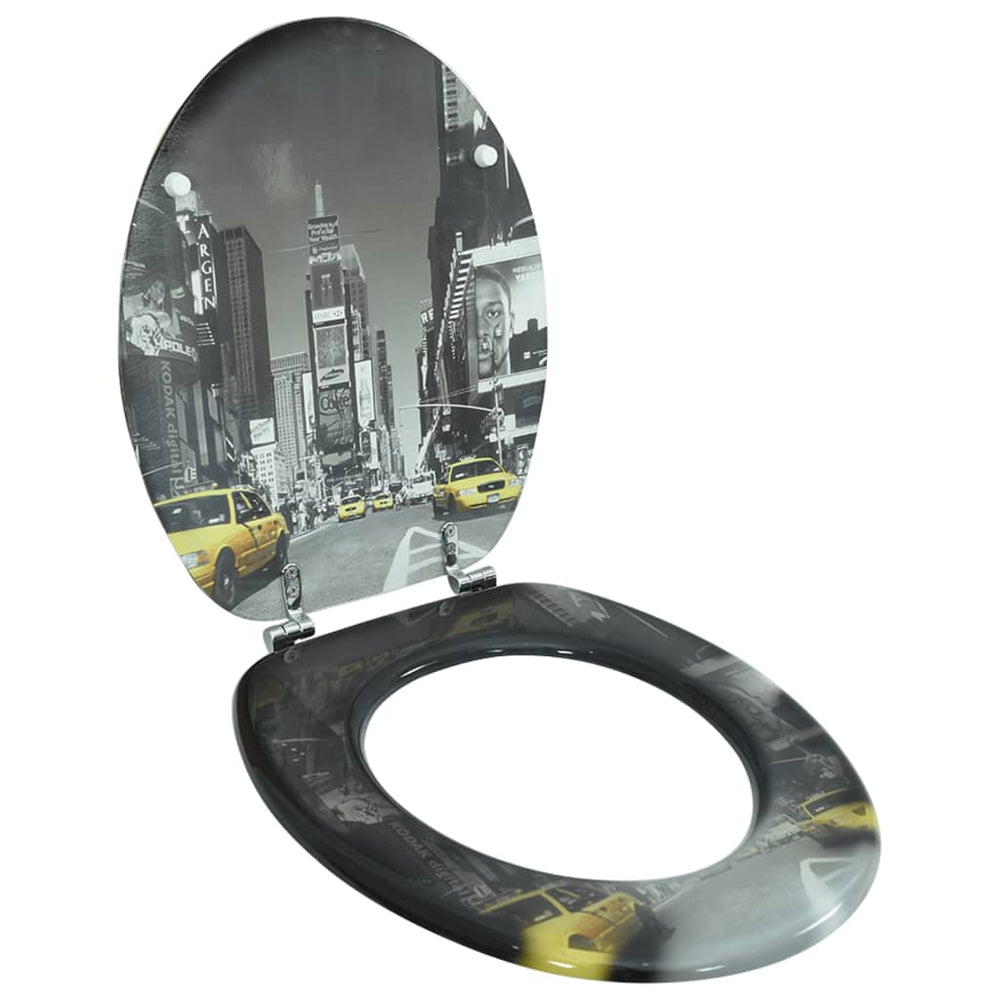 Toilet Seat WC-Seat MDF New York Design