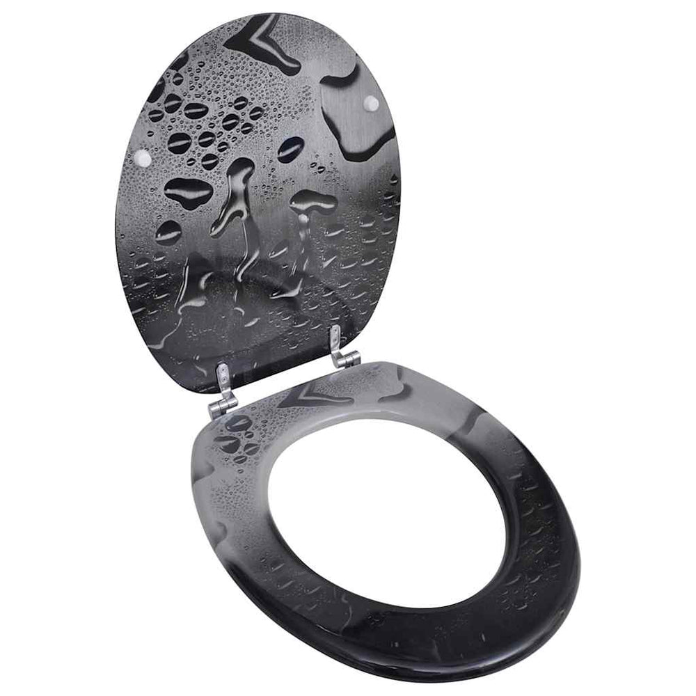 Toilet Seat WC Seat MDF Water Droplet Design