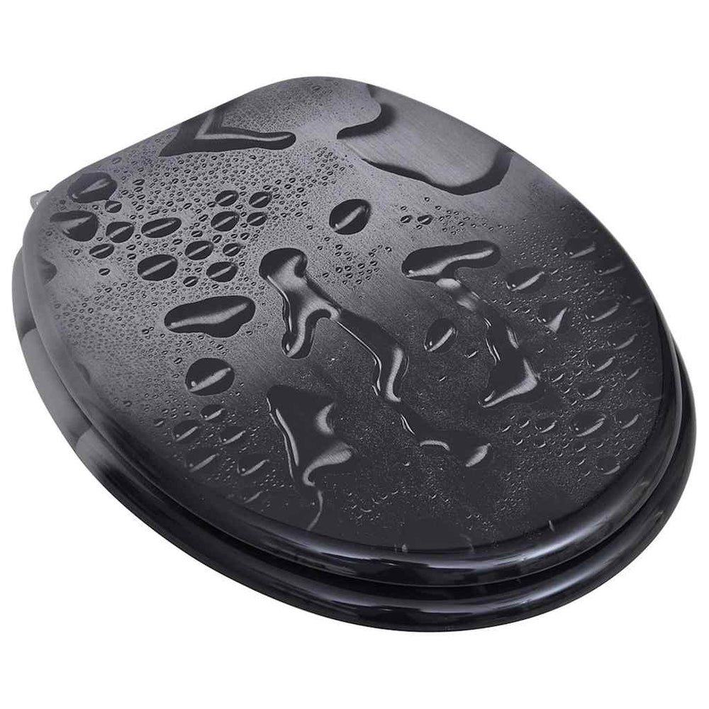 Toilet Seat WC Seat MDF Water Droplet Design