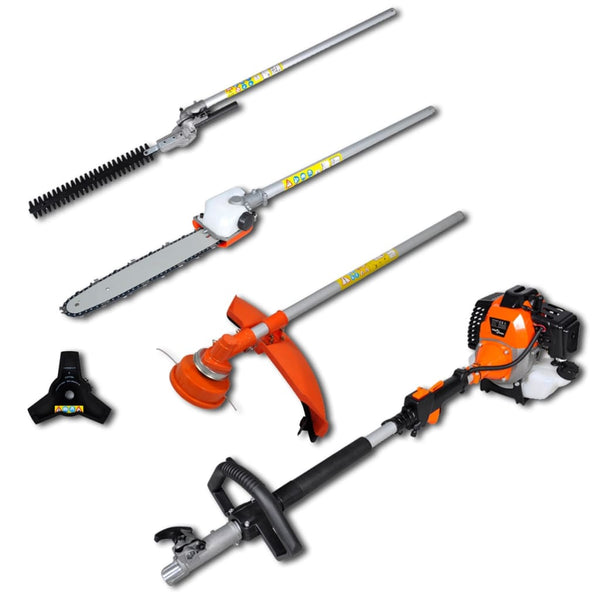 vidaXL 4-in-1 Multi-Tool Hedge Trimmer/Grass Trimmer Chainsaw Brush Cutter