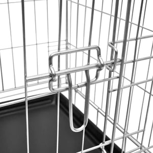 Foldable Dog Crate Metal L
