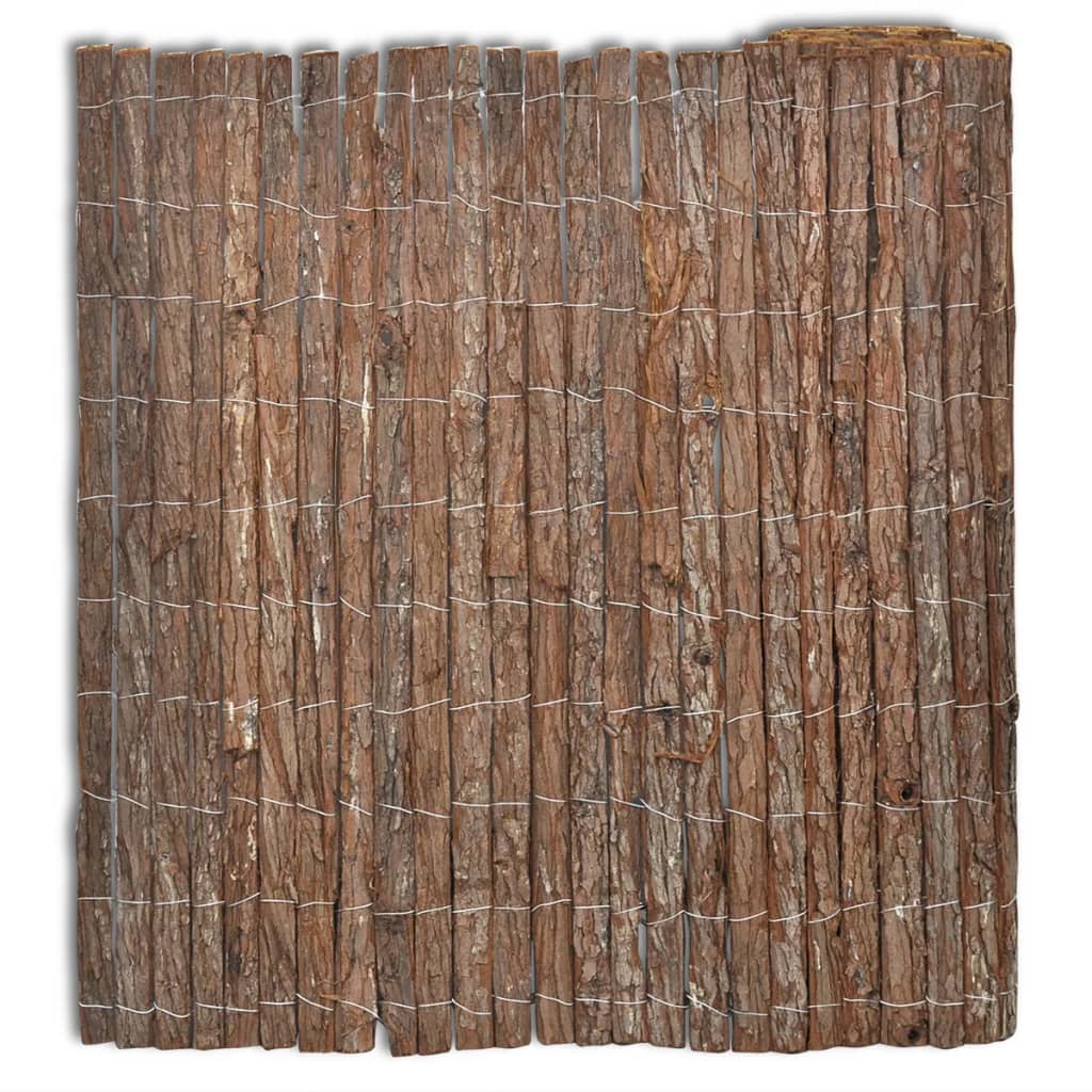 vidaXL Bark Fence 400x100 cm