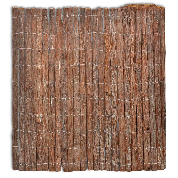vidaXL Bark Fence 400x100 cm