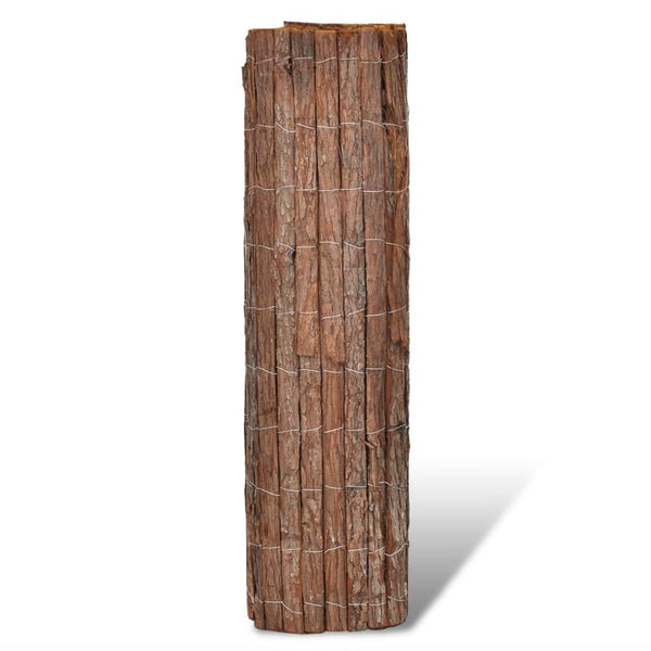 vidaXL Bark Fence 400x100 cm