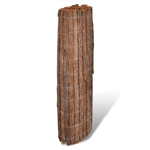 vidaXL Bark Fence 400x100 cm