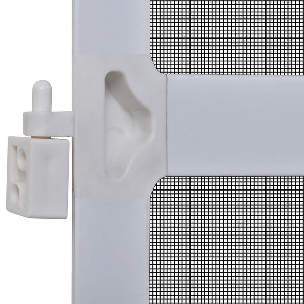 vidaXL Pivoting Insect Screen White and Black 100 x 215 cm