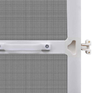 vidaXL Pivoting Insect Screen White and Black 100 x 215 cm