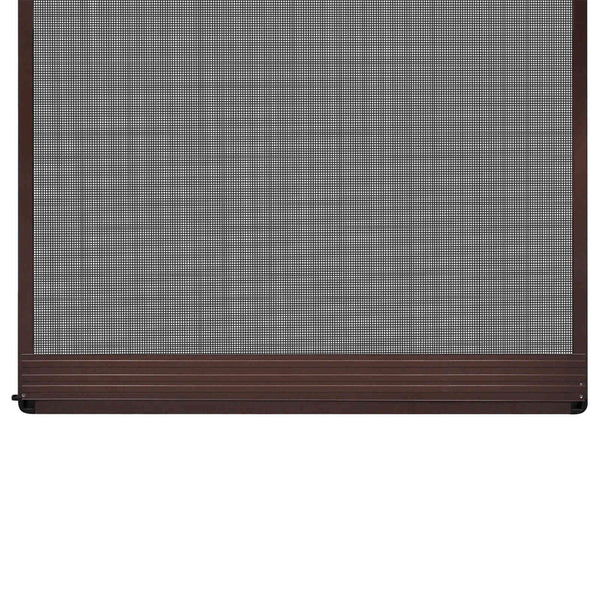 vidaXL Hinged Insect Screen Brown and Black 100 x 215 cm