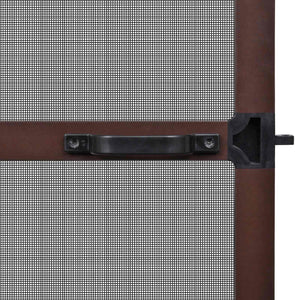 vidaXL Hinged Insect Screen Brown and Black 100 x 215 cm