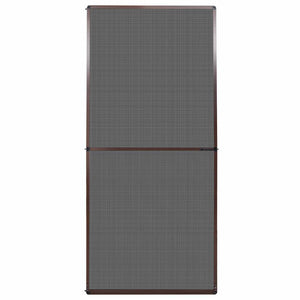 vidaXL Hinged Insect Screen Brown and Black 100 x 215 cm