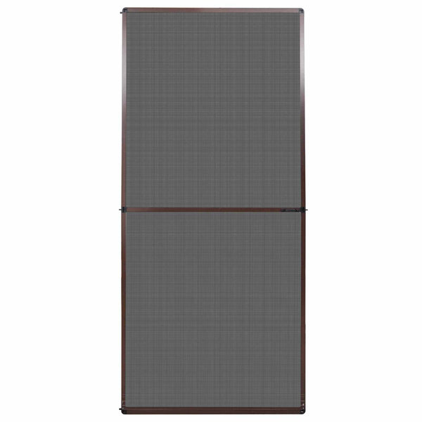 vidaXL Hinged Insect Screen Brown and Black 100 x 215 cm