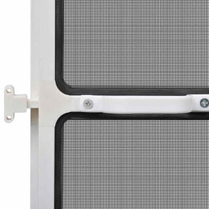 vidaXL Swivel Insect Screen White and Black 120 x 240 cm