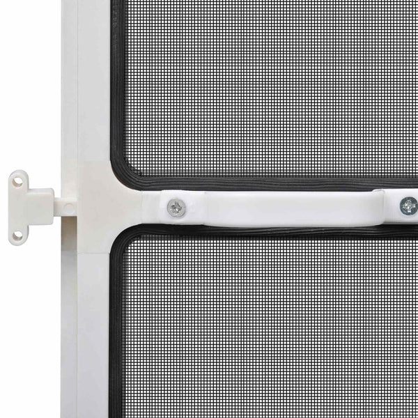 vidaXL Swivel Insect Screen White and Black 120 x 240 cm