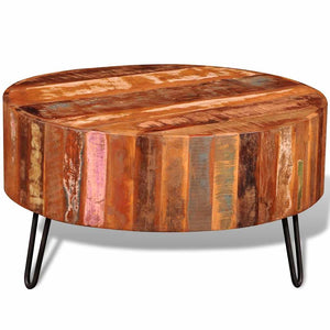 vidaXL Coffee Table Reclaimed Solid Wood Round